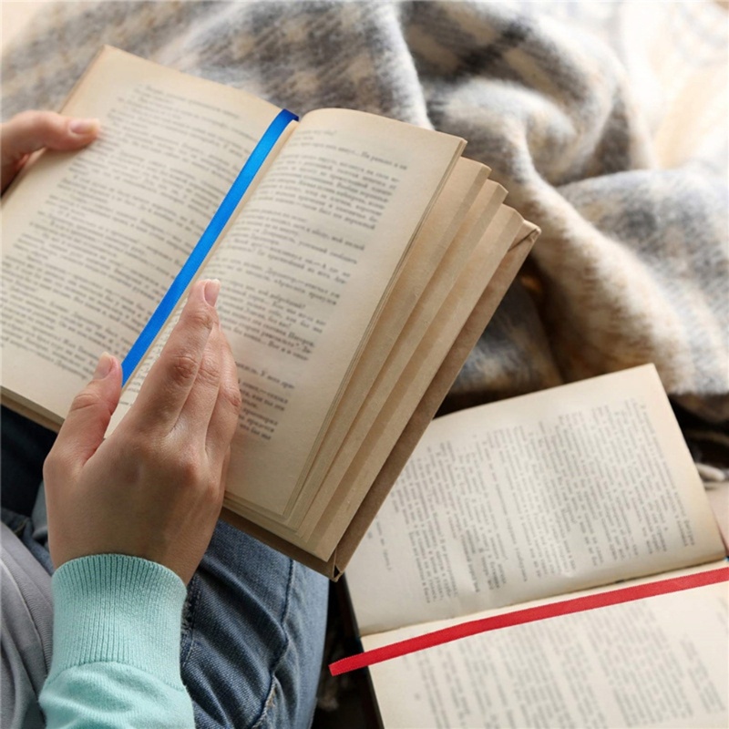 Bookmark Da Đính Ruy Băng Nhiều Màu Sắc Dùng Trang Trí Sách Kinh Thánh