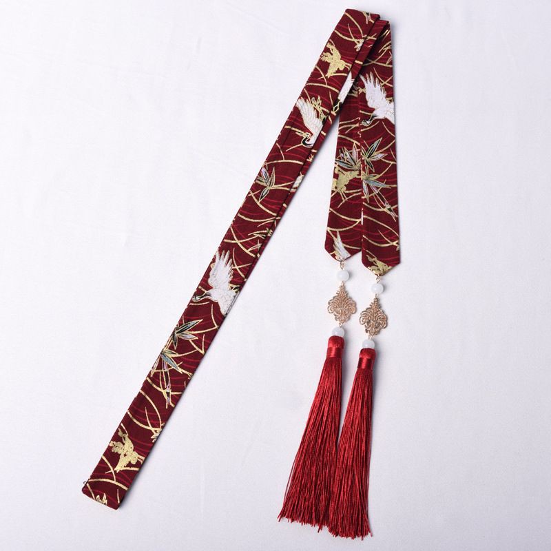 Dây buộc tóc các kiểu cổ trang hán phục hoạ tiết hoa văn kèm dây tô