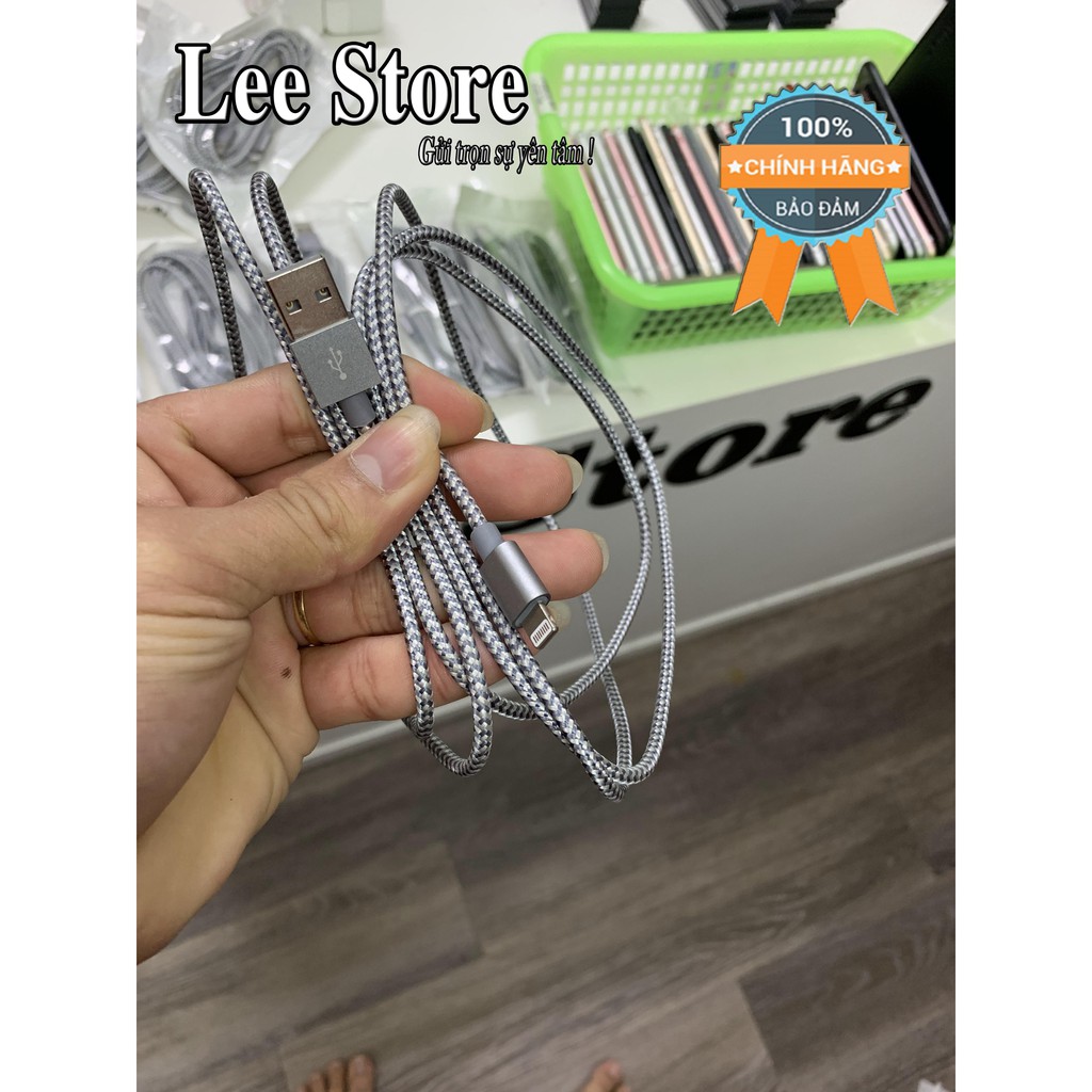 Cáp hỗ trợ sạc nhanh ,chống đứt 1M bọc dù siêu bền IP,tablet táo