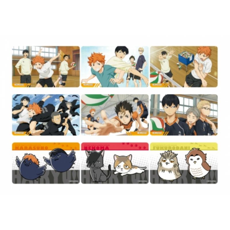 Thẻ sticker nhân phẩm các nhân vật trong Haikyuu