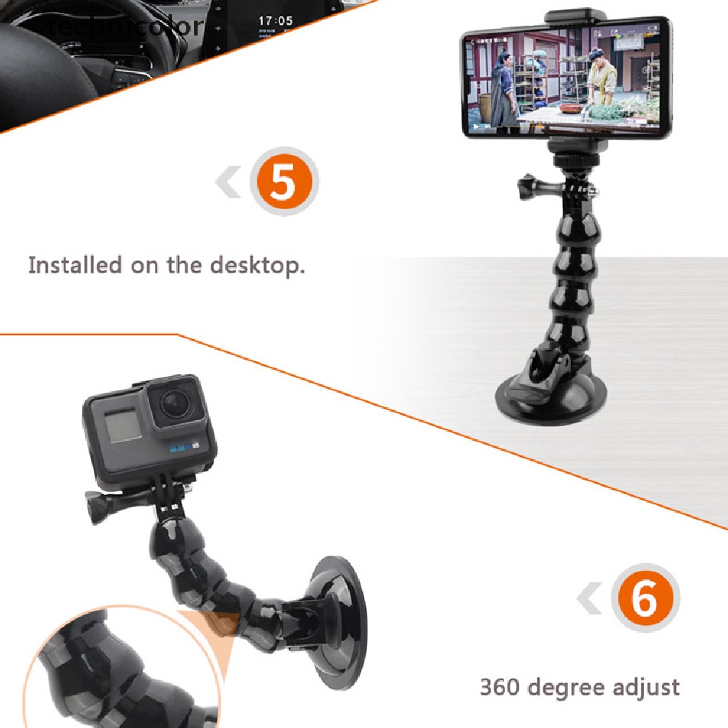 1 Giác Hút Gắn Xe Hơi Cho GoPro Hero 8 7 6 5 4 3 +