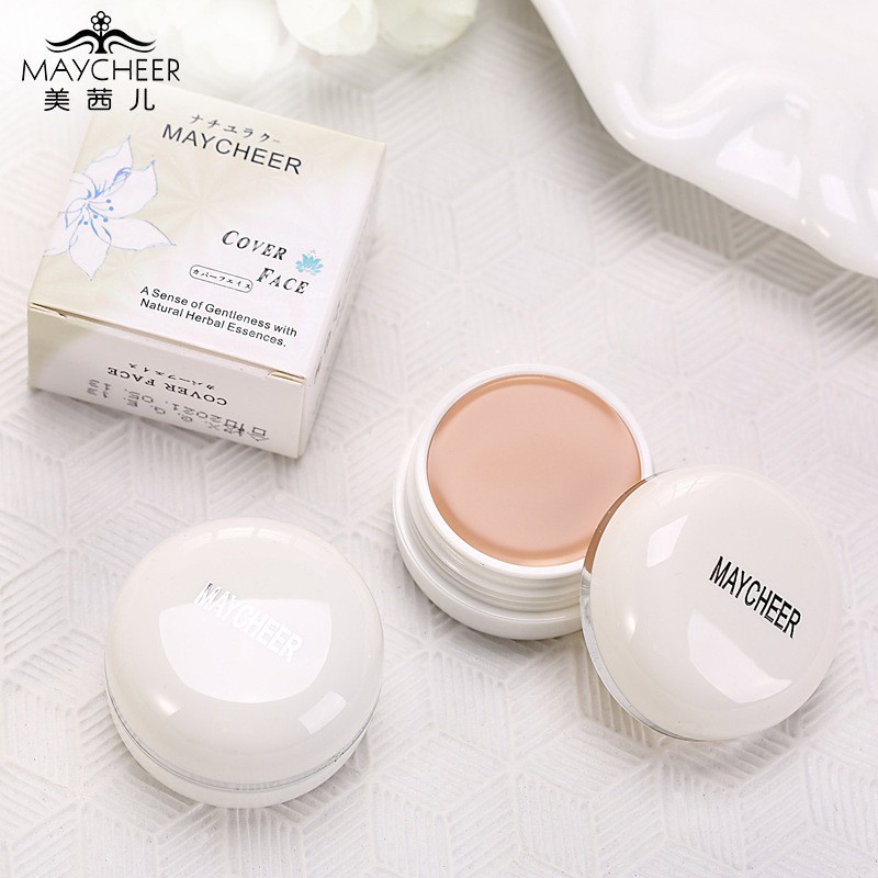MAYCHEER ♕Kem Nền Che Khuyết Điểm Che Phủ Quầng Thâm Toàn Diện Vỏ Vải Quả Vải Mềm NO.833