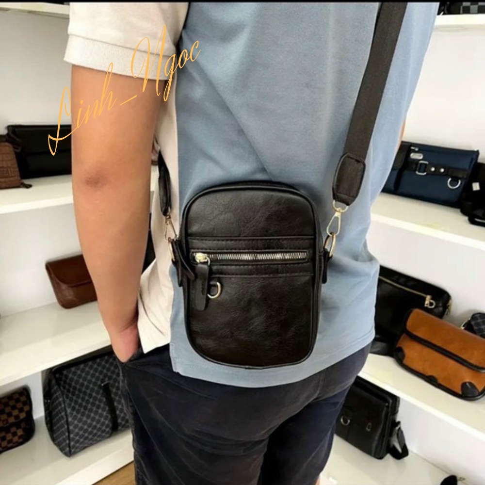 Túi Đeo Vai Nam Thời Trang Phong Cách Túi Đeo Chéo Nam Da Cao Cấp LINH ngọc