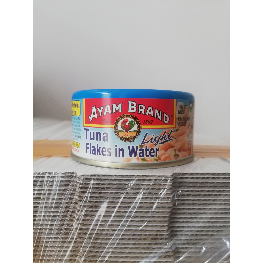 [150g – FLAKES] Cá Ngừ lát nhỏ ngâm nước muối ít béo [Thailand] AYAM Tuna flakes in water light (halal) (bph-hk)