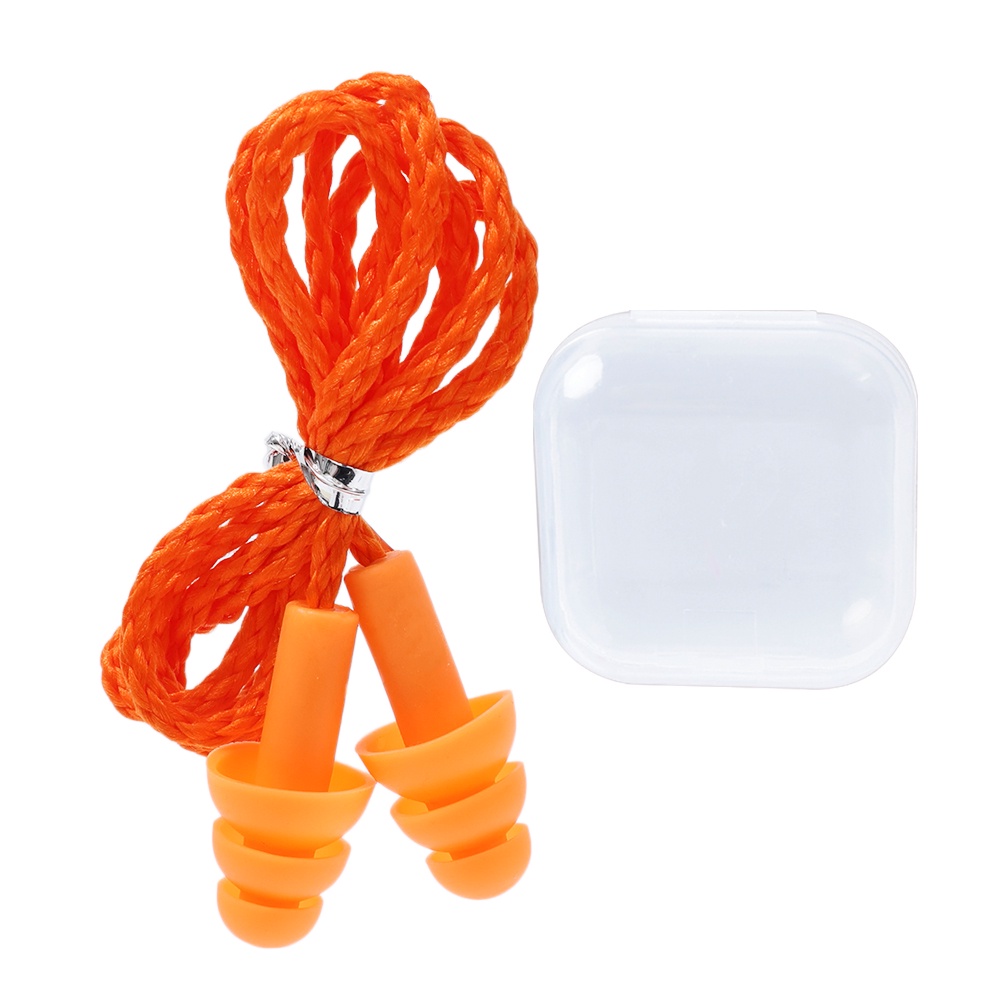 1 Cặp Nút Bịt Tai Chống Ồn/Chống Nước Bằng Silicone Khi Bơi Lội