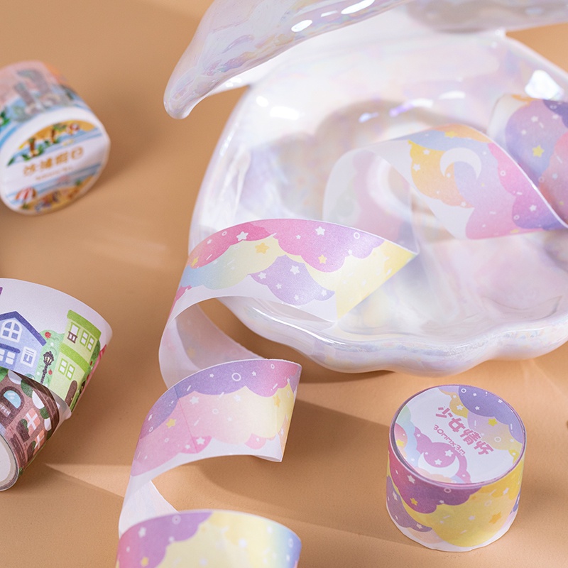 Băng Keo Giấy In Họa Tiết Hoạt Hình Nhật Bản 12 Kiểu Dùng Trang Trí Thủ Công