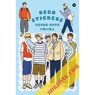 Set 40 sticker girl Sổ KLONG, boy street style - nhãn dán cô gái chàng trai đa dạng STI47
