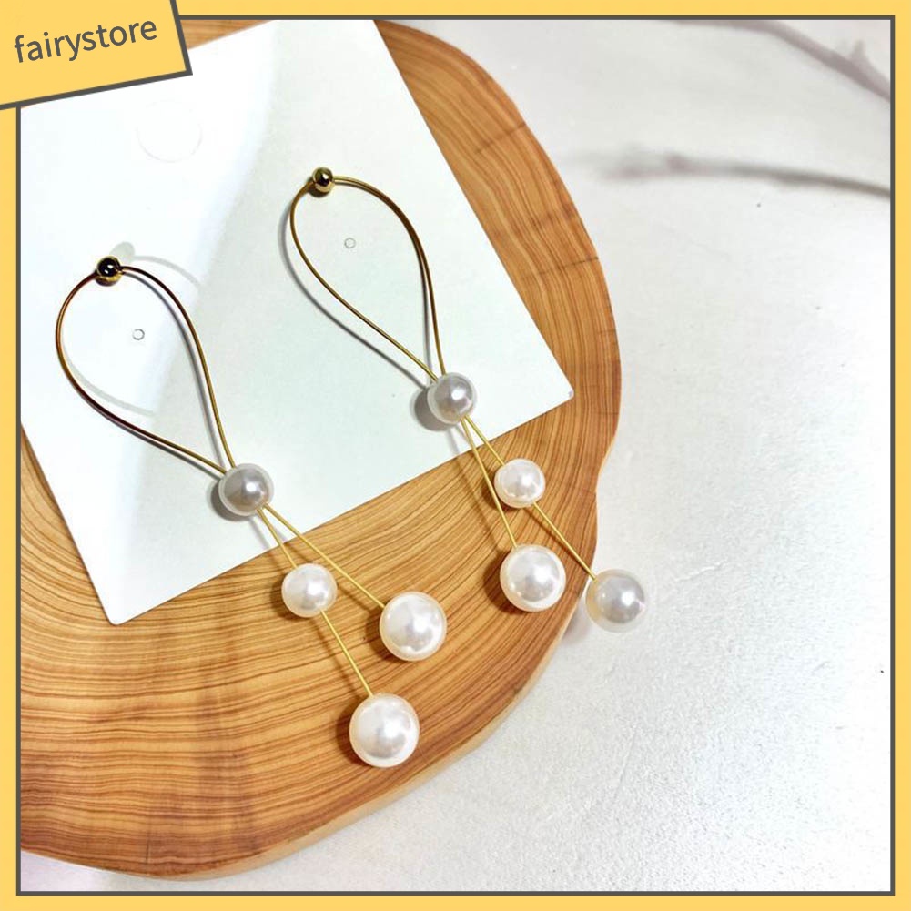 Bông Tai Hình Trái Tim Đính Đá Và Ngọc Trai Giả Xinh Xắn