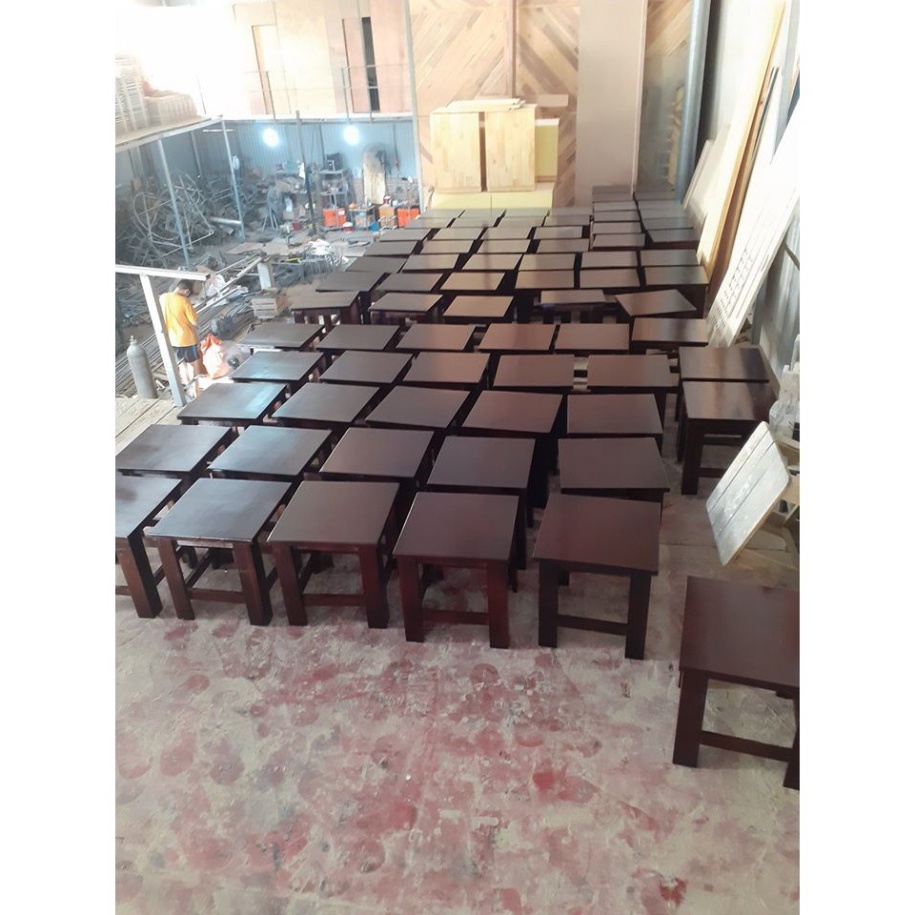 Bàn ghế hồng kong quán HPCF 07, bàn ghế gỗ quán vỉa hè quán cóc