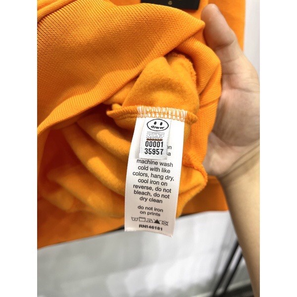 Áo Hoodie Drew House Mặt Cười Vải Nỉ Bông Cotton 100%