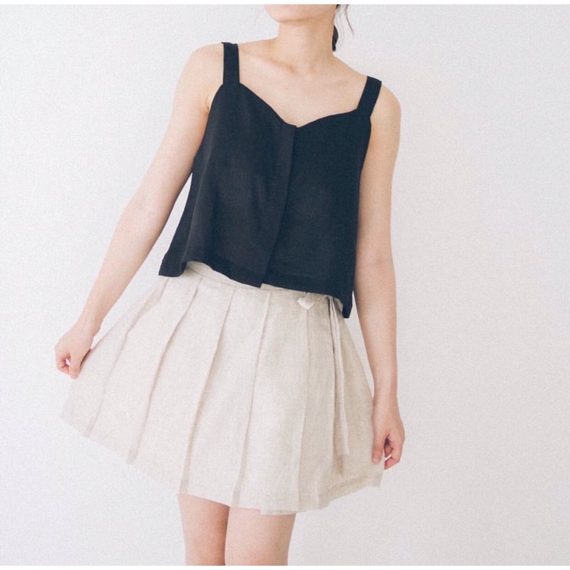 Áo 2 dây linen tưng premium