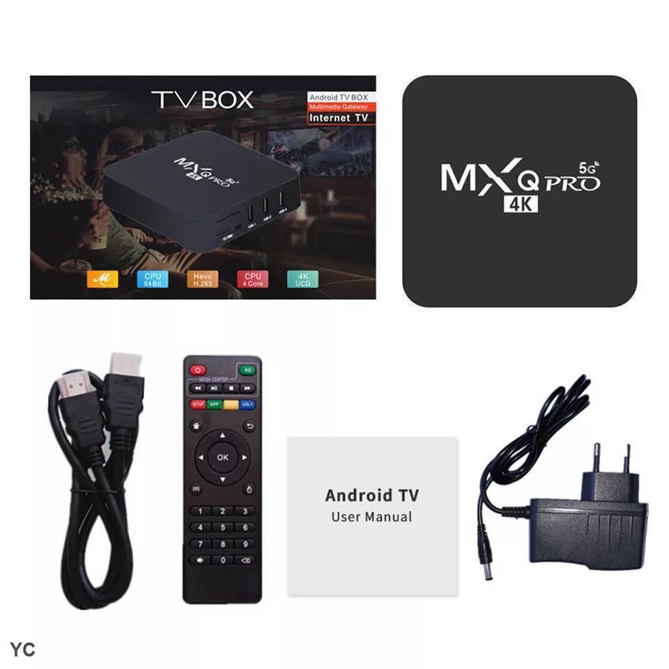 Đầu TV box MXQ Pro 8GB ram 128GB 4K HD Android 11.1 ChấT LượNg Cao KèM Phụ KiệN