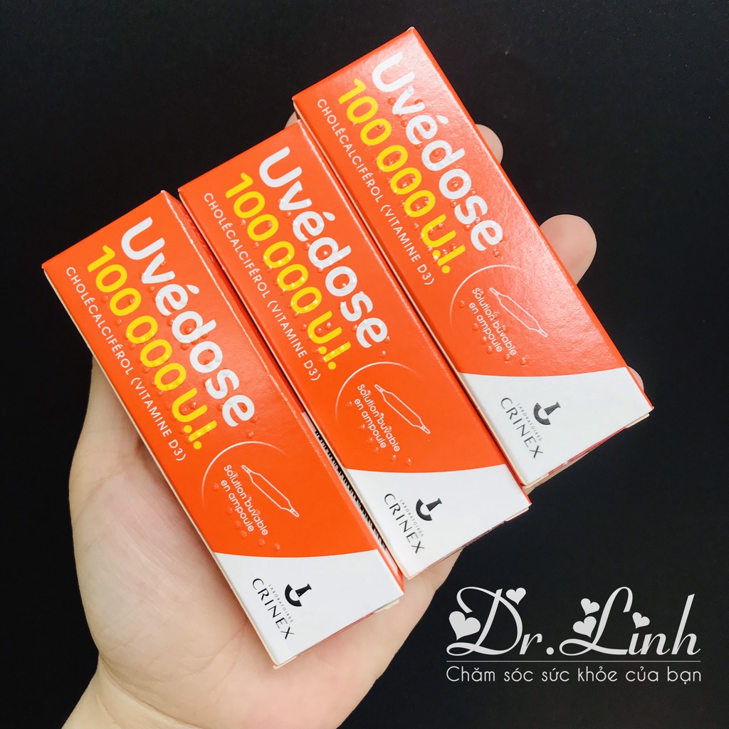 Vitamin D3 Uvedose Liều Cao 100000 UI Của Pháp Cho Bé Từ 18 Tháng