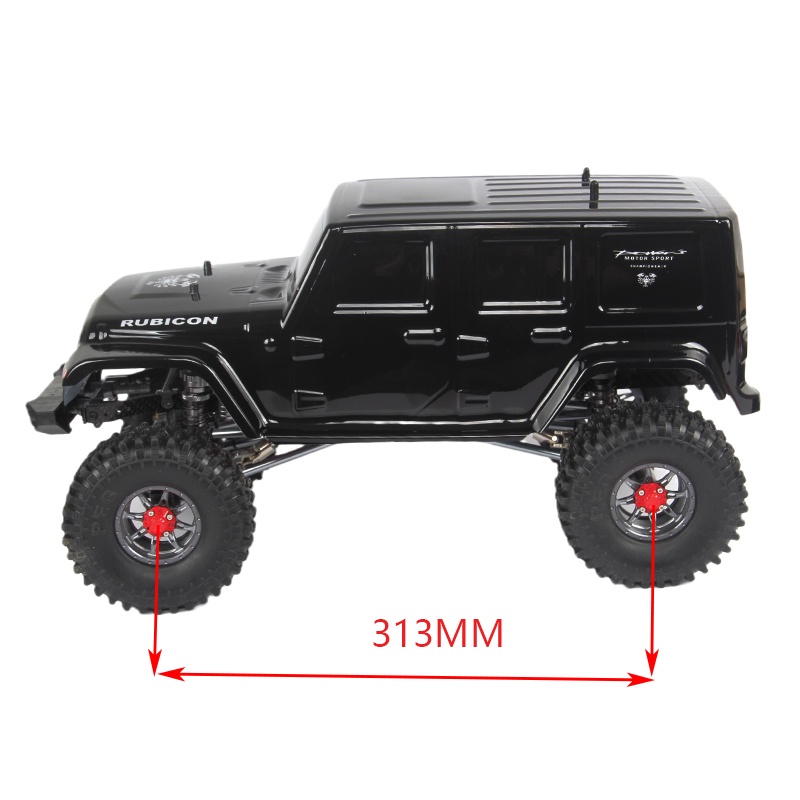 Khung Gầm Trục Bánh Xe 313mm Cho Xe Điều Khiển Từ Xa crawler axial scx10 & scx10 ii 90046 90047