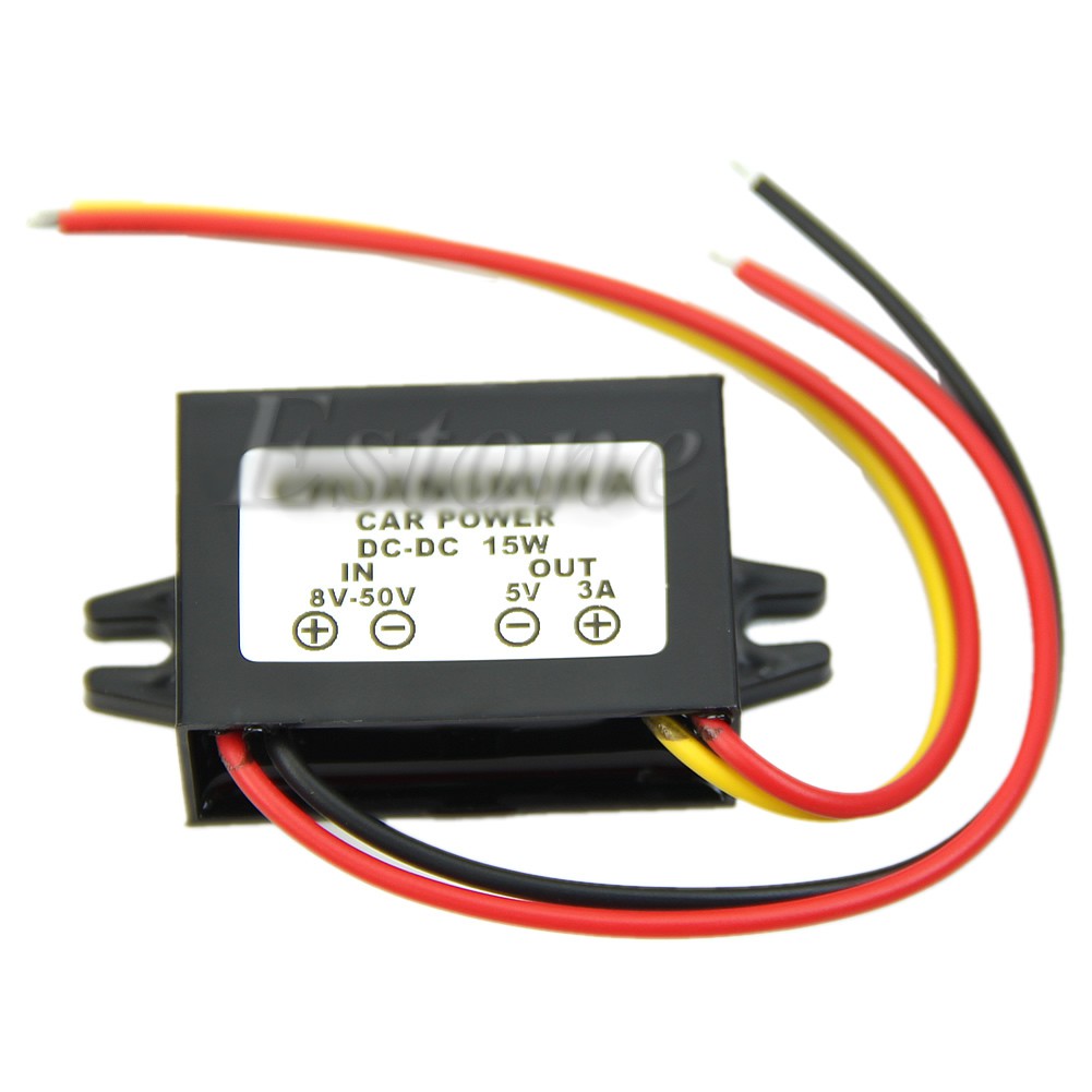 Mô đun hạ áp DC 12/24V sang 5V 3A 15W cho xe