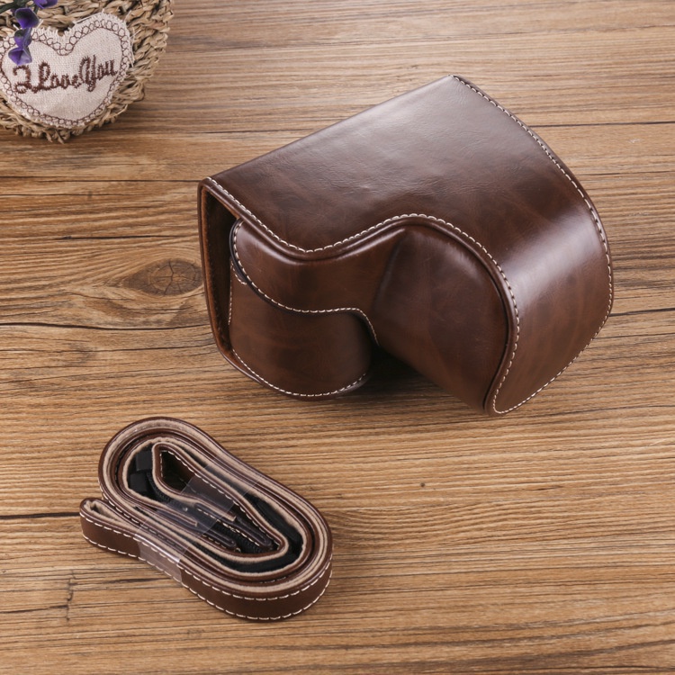 Single Shoulder Camera Bag Suitable For Sony Micro Single A6300 / A6100 / A6400 / A6000 Camera Protective Case NXE6 Leather case