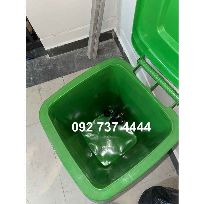 Thùng Rác 60L, 4 Bánh Xe, Có Nắp Đậy/ Thùng Rác XANH, VÀNG/ Thùng Rác Nhựa Có Nắp/ Thùng Rác, Thùng Rác, Thùng Rác