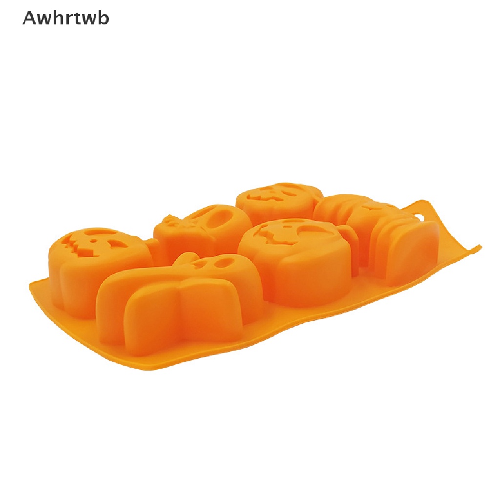 Khuôn Silicone 6 Lỗ Làm Bánh Tạo Hình Chủ Đề Halloween Tiện Dụng