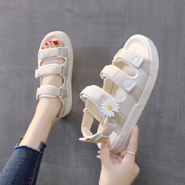 Dép sandal nữ quai ngag đế mỏng nhẹ (freeship)