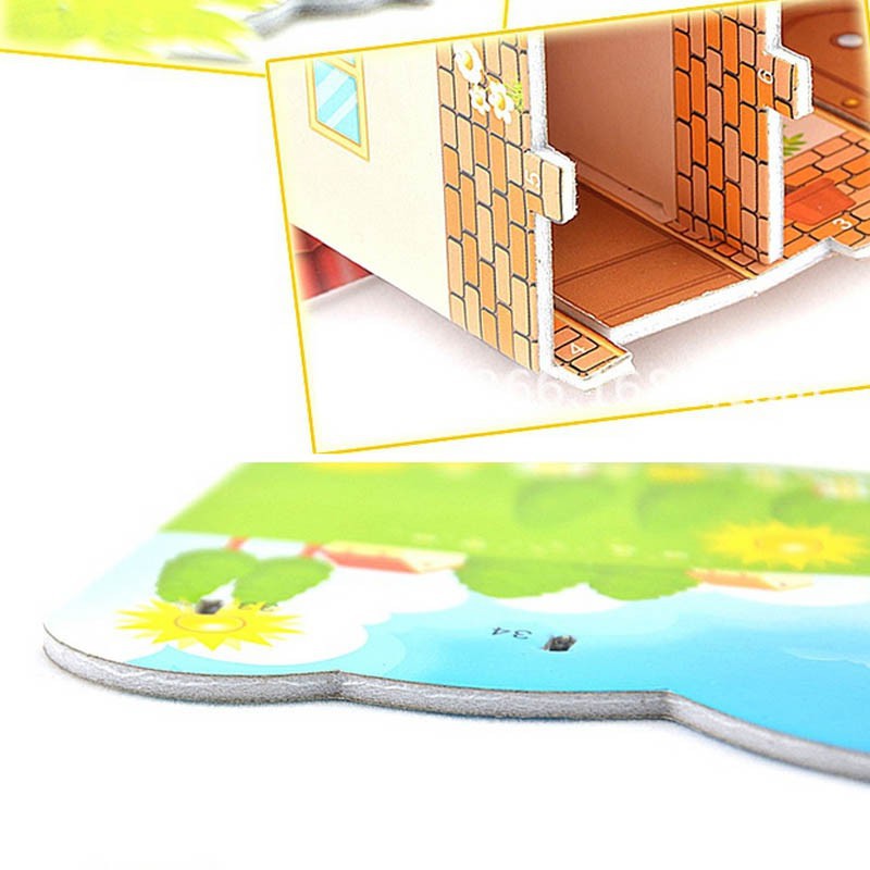 Bộ đồ chơi lâu đài EVA 3D dễ thương cho bé