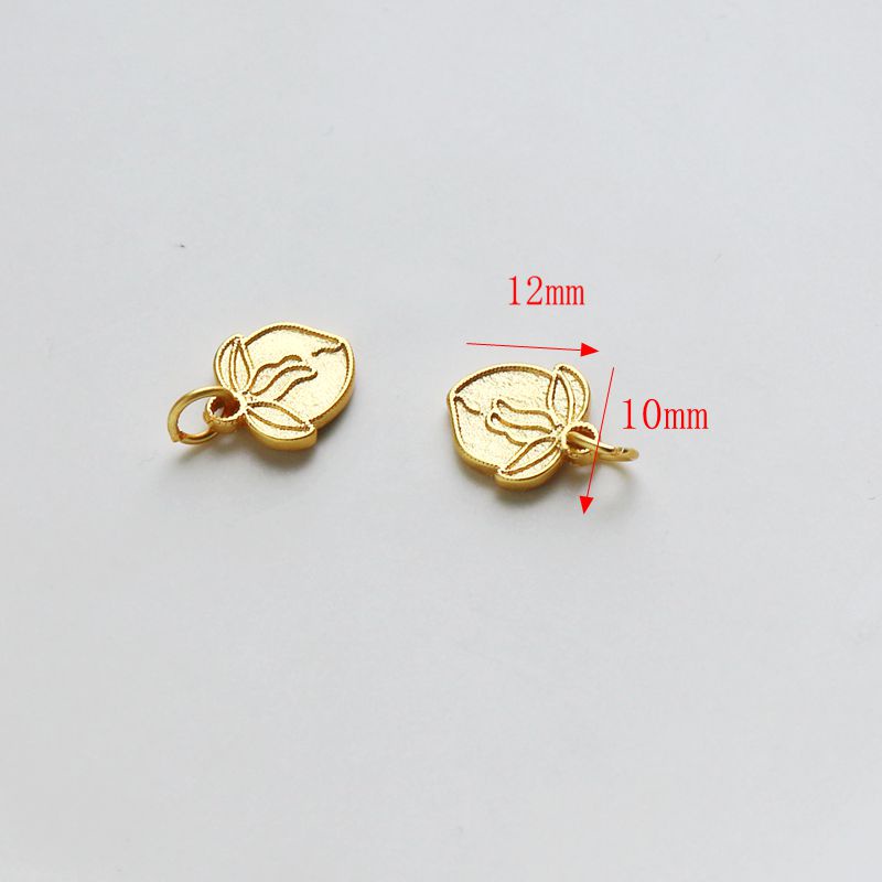 Túi Đồng 18k Hình Bông Hoa Màu Vàng Đồng Cổ Điển Dùng Làm Trang Sức diy