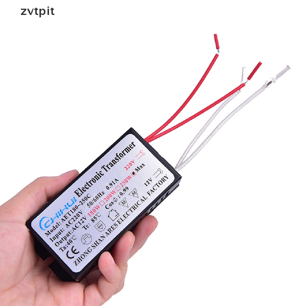 [ZVPT] Electronic Transformer 160W/180W/200W/250W AC 220V to 12V Halogen Lamp DSF