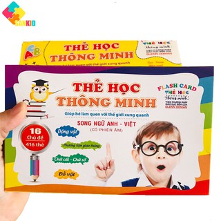 Bộ thẻ học thông minh 16 chủ đề 416 thẻ