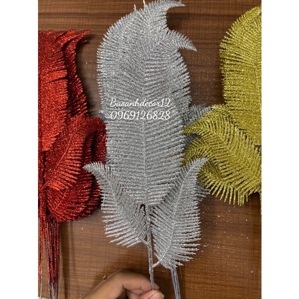Cành Dương Sỉ Kim Tuyến  3 nhánh siêu đẹp,tráng trí giỏ quà Tết,decor siêu xinh