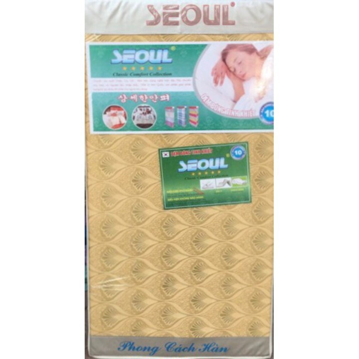 Đệm bông ép Seul Hàn Quốc không lún  1m5 x 1m9 x 7cm dày dặn đệm bông gấp [ Sale off 30% ]