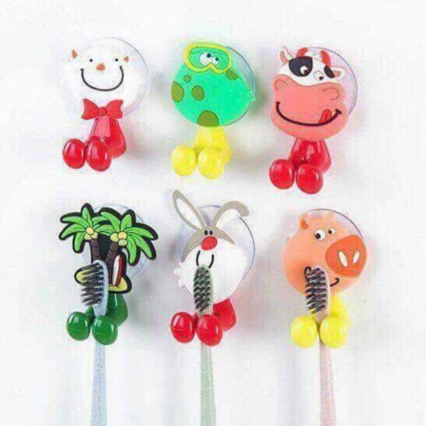 Combo 2 MÓC HÚT CHÂN KHÔNG TREO BÀN CHẢI CUTE ( tuyển khách sỉ)
