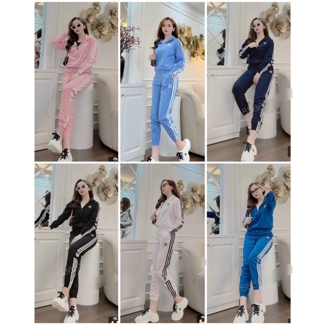 Bộ ngủ nữ,sét thể thao kéo khoá dáng trẻ,đồ thu đông đẹp chất vải gió 2 lớp ,chất vải gió.Size SMLXL,tohoa_shop
