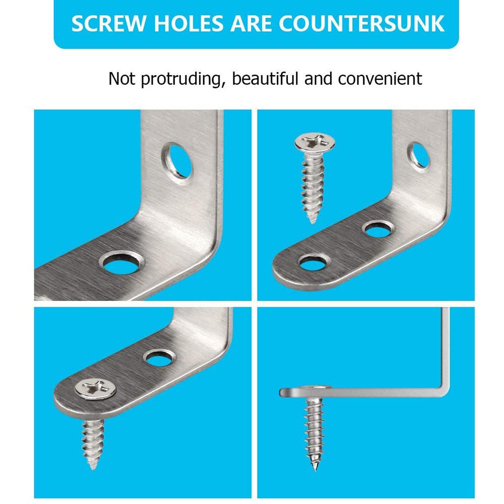 Giá Đỡ Góc Tủ Nội Thất Bằng Thép Không Gỉ