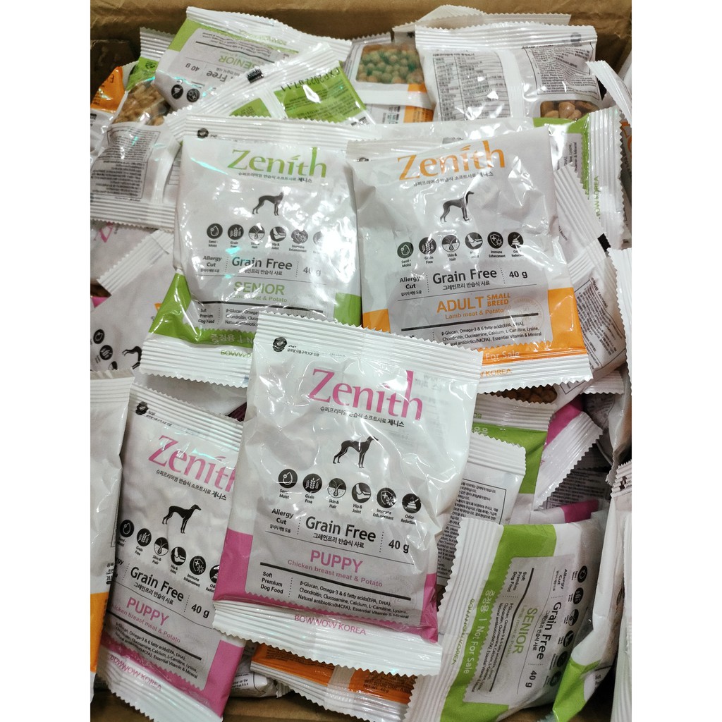 Thức ăn hạt mềm cho chó Zenith (gói dùng thử 40gr)