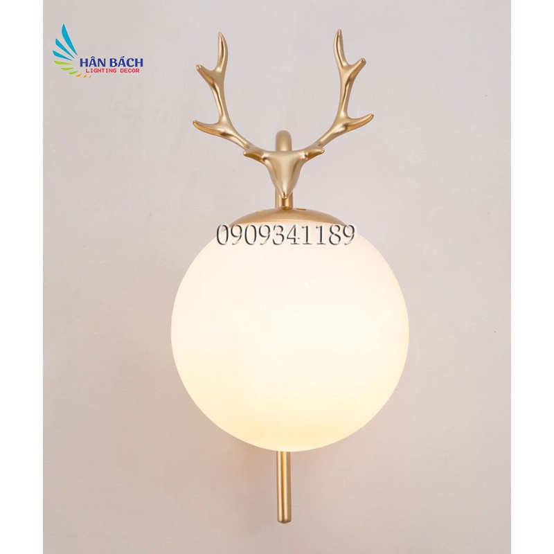 Đèn gắn tường hiện đại + Tặng kèm bóng led 5w kín đèn treo tường sừng hươu DGT5890