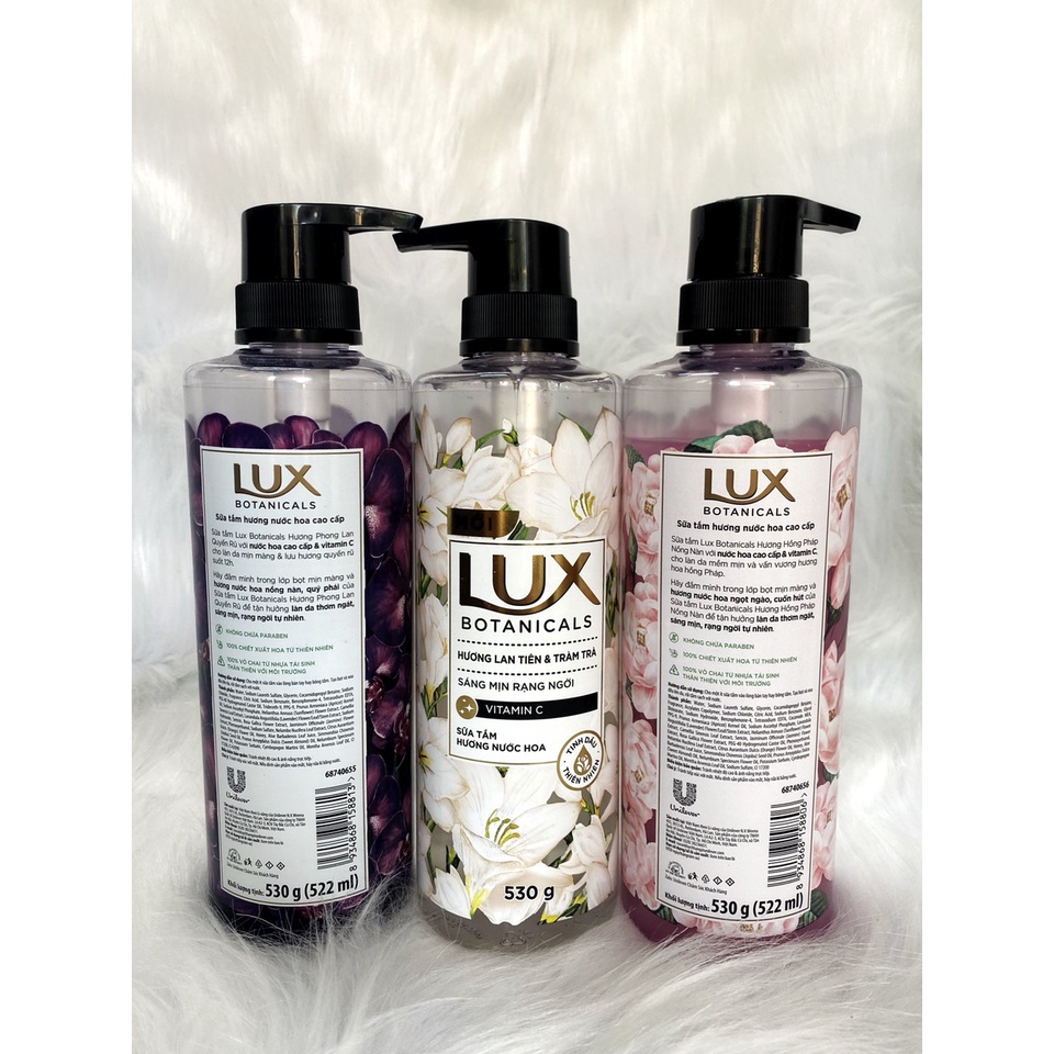 Sữa Tắm Lux Hương Nước Hoa BOTANICALS 530g HÀNG VIỆT NAM thơm lâu trong 48h