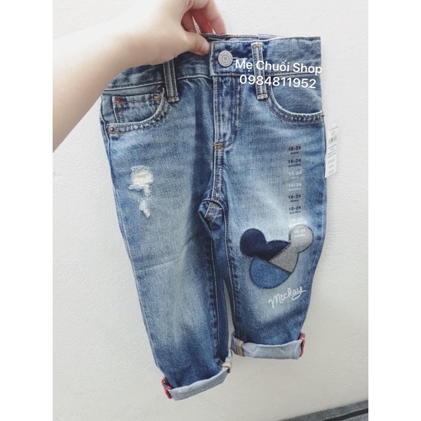 Quần bò Disney Gap dư xịn cho bé