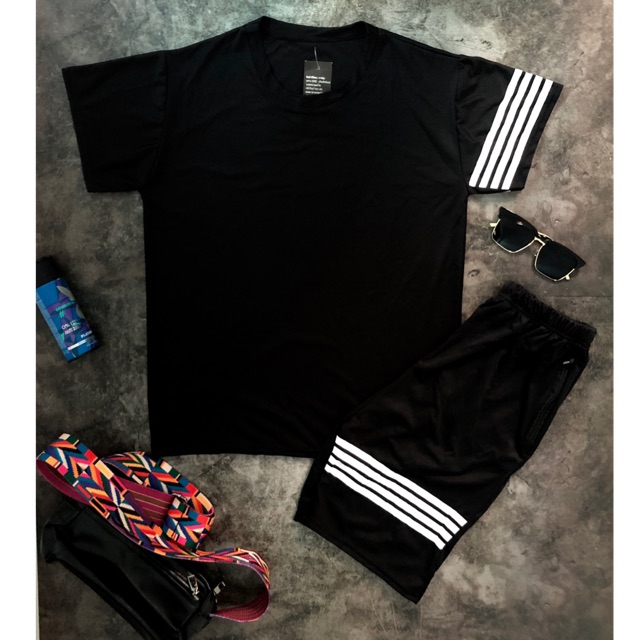 [DEAL 9.9] Bộ hè nam thời trang 4 sọc viền tay | BigBuy360 - bigbuy360.vn