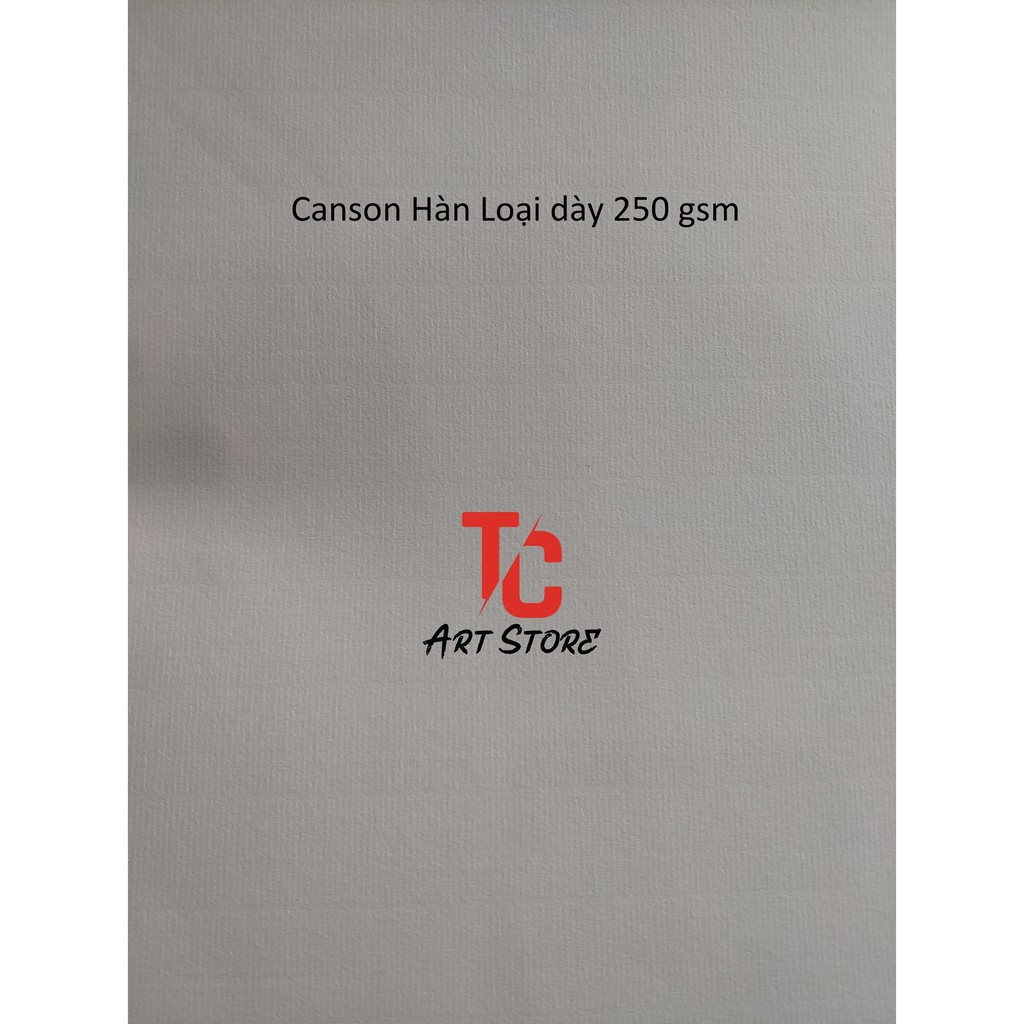[TC Art Store] Giấy Vẽ Màu Nước Canson Hàn Vân Ngang Dày 250 gsm