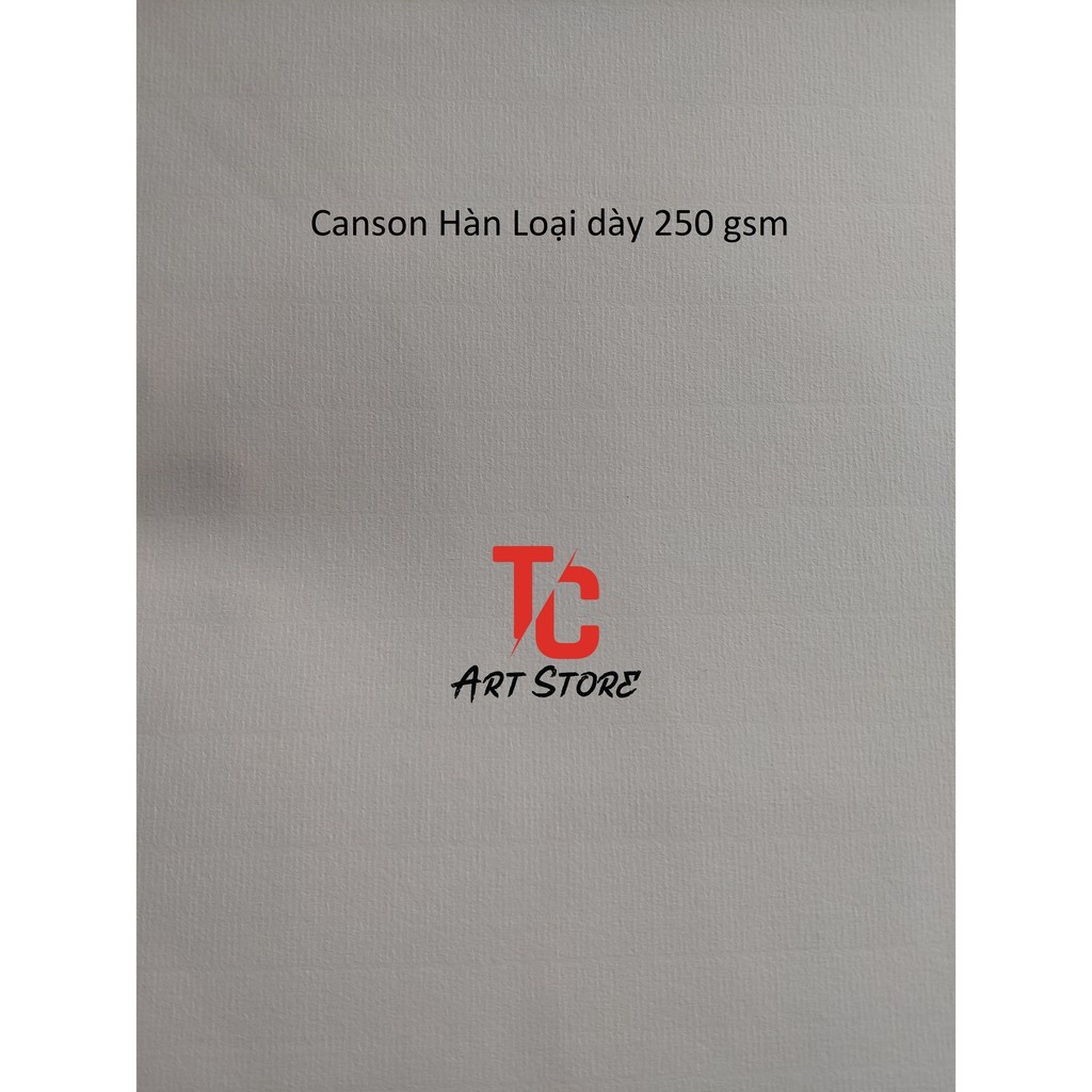 [TC Art Store] Giấy Canson Ý, canson Hàn (truyền thống) khổ A3, A4, A5 Loại Dày 300gsm,250gsm