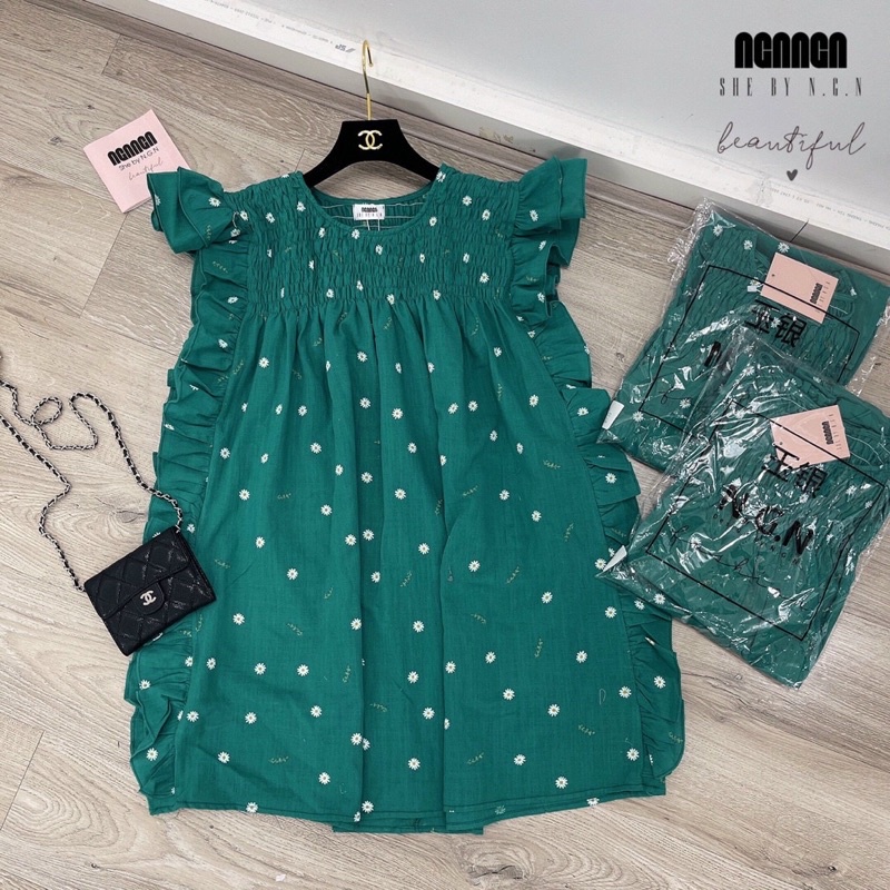 Váy babydoll vải đũi mềm dáng rộng S.0002 - N.G.N Design