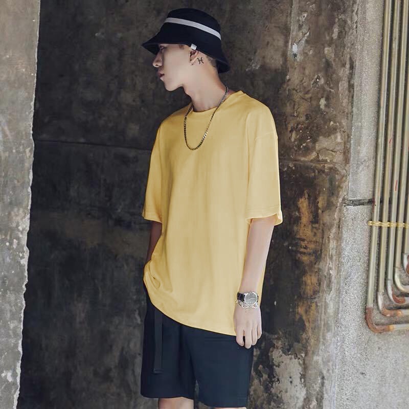 Áo thun trơn tay lỡ Unisex JPA basic tee mùa hè phông trơn nam nữ oversize form rộng đường phố phong cách Hàn Quốc