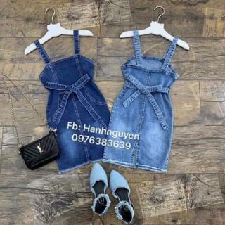 Đầm jeans bé gái