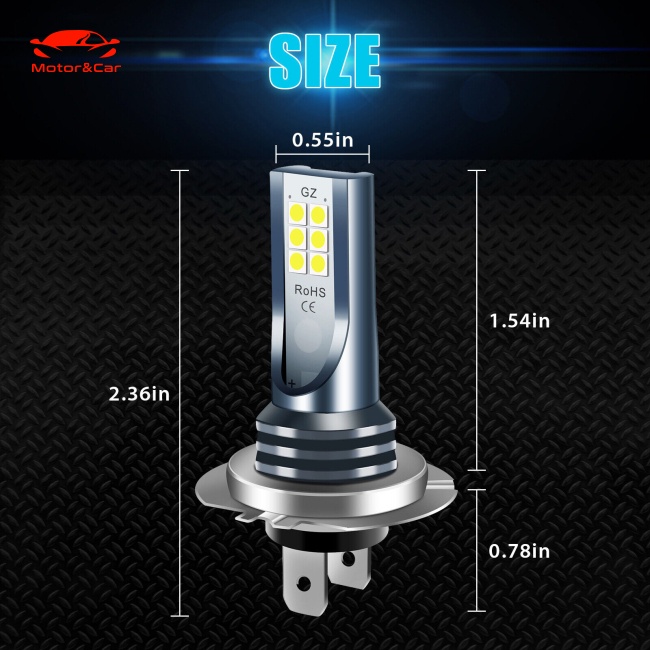 Bộ 2 Bóng Đèn Pha Led H7 110w 30000lm Siêu Sáng 6000k Ánh Sáng Trắng Chất Lượng Cao Cho Xe Hơi