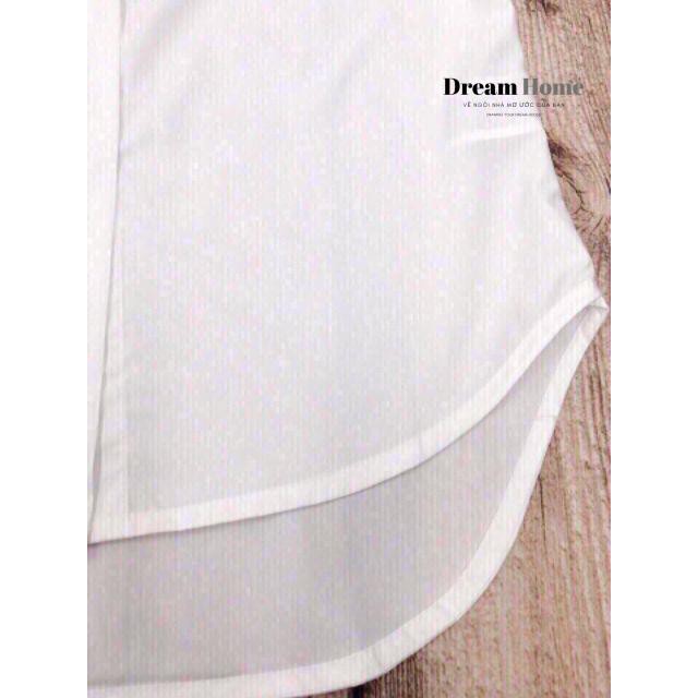 [Ấn Follow nhận mã giảm 15%] Áo sơ mi trắng VNXK/hàng cao cấp nẹp cúc/chất vải thấm hút mồ hôi | BigBuy360 - bigbuy360.vn