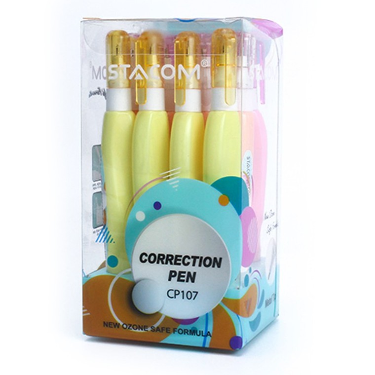 Xóa nước thân dẹp màu pastel 7ml Stacom CP107