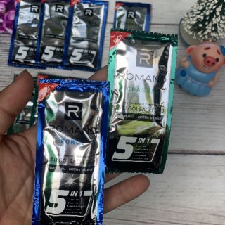 Combo 50 gói dầu gội romano 5in1 tặng túi tiện ích