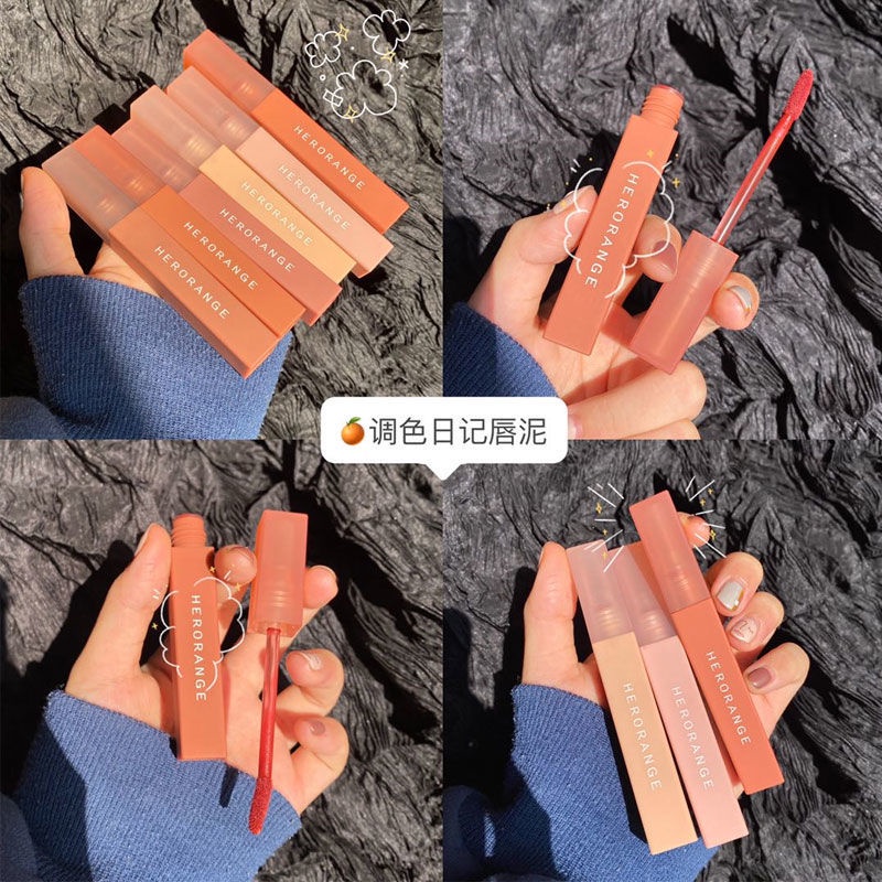 Son môi HERORANGE mềm mịn như nhung nhiều màu tùy chọn