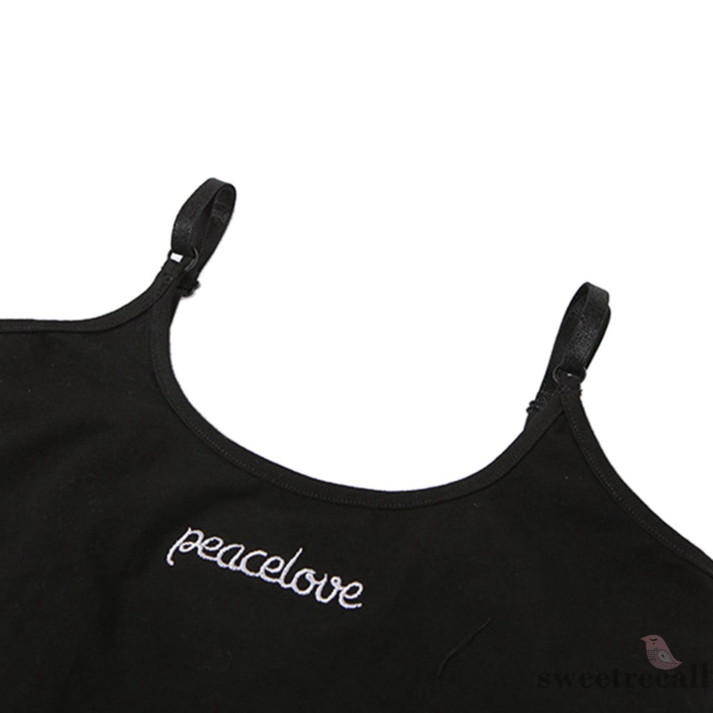 Bộ Áo Liền Quần Cổ Chữ U Thêu Chữ Màu Đen Size S / M / L Thời Trang Mùa Hè Cho Nữ | BigBuy360 - bigbuy360.vn