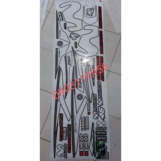 Tem rời exciter 150 đen tem trắng movistar - decal huyentran