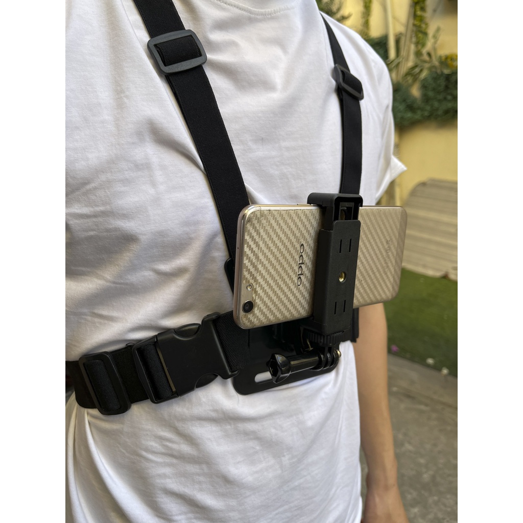 GIÁ SỈ - Dây Đeo Ngực Dùng Cho Điện Thoại và Camera Hành Trình Đều Được Quay Phim Độc Đáo